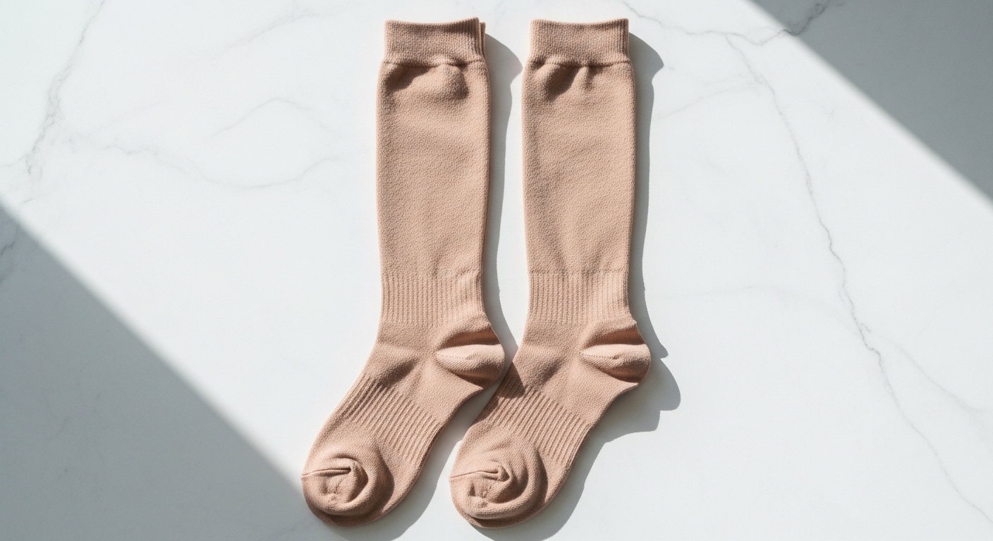 Knee-high compression socks product shot